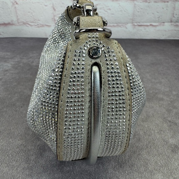 Fendi Nano Fendigraphy Silver Rhinestone Mini Bag Pouch - Picture 7 of 16